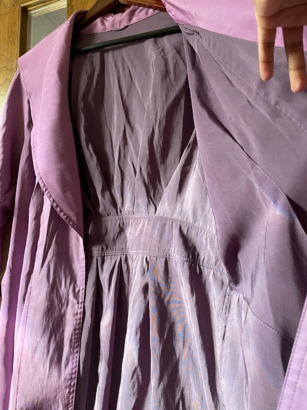 Chic MYCRA PAC Iridescent Trench Raincoat Jacket 1 S/M. Rare Excellent Cond New - Picture 7 of 16